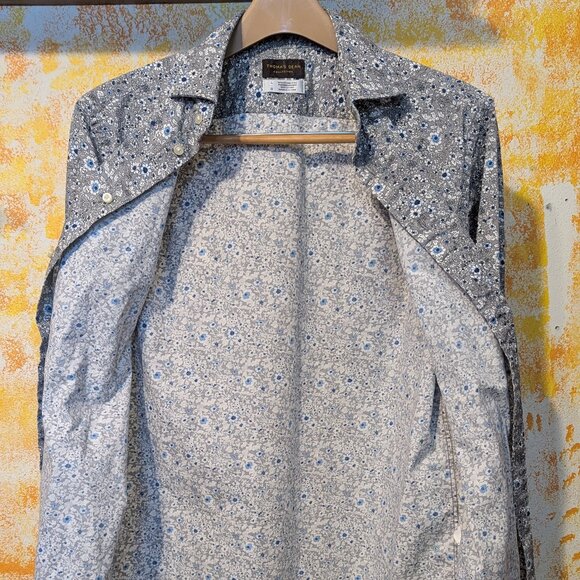 Thomas Dean Collection Floral Pattern Button Up Long Sleeve Shirt - Picture 8 of 15
